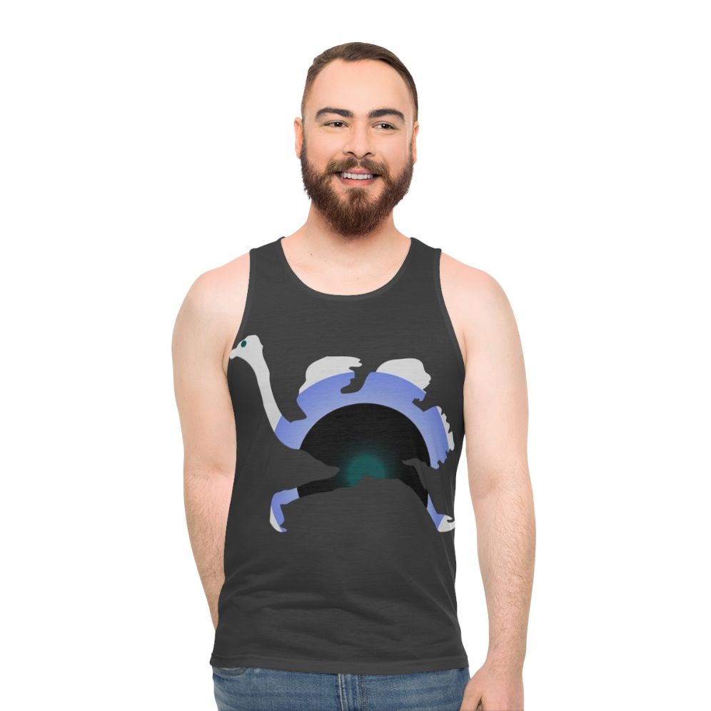 Ostrich Legendary Animals Unisex Tank Top with Colorful Animal Art Design