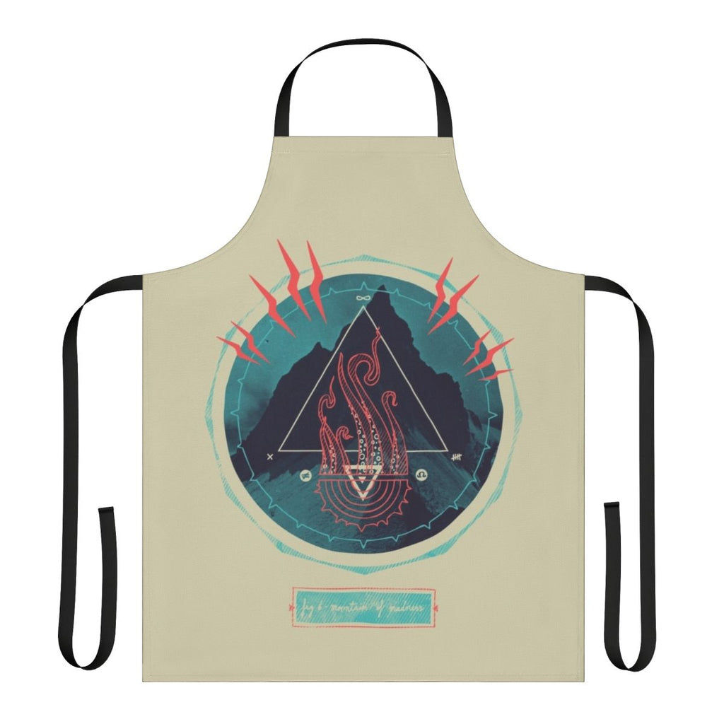 Apron featuring abstract Lovecraftian design with cosmic horror elements
