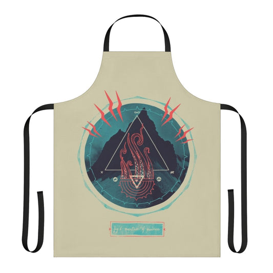 Apron featuring abstract Lovecraftian design with cosmic horror elements