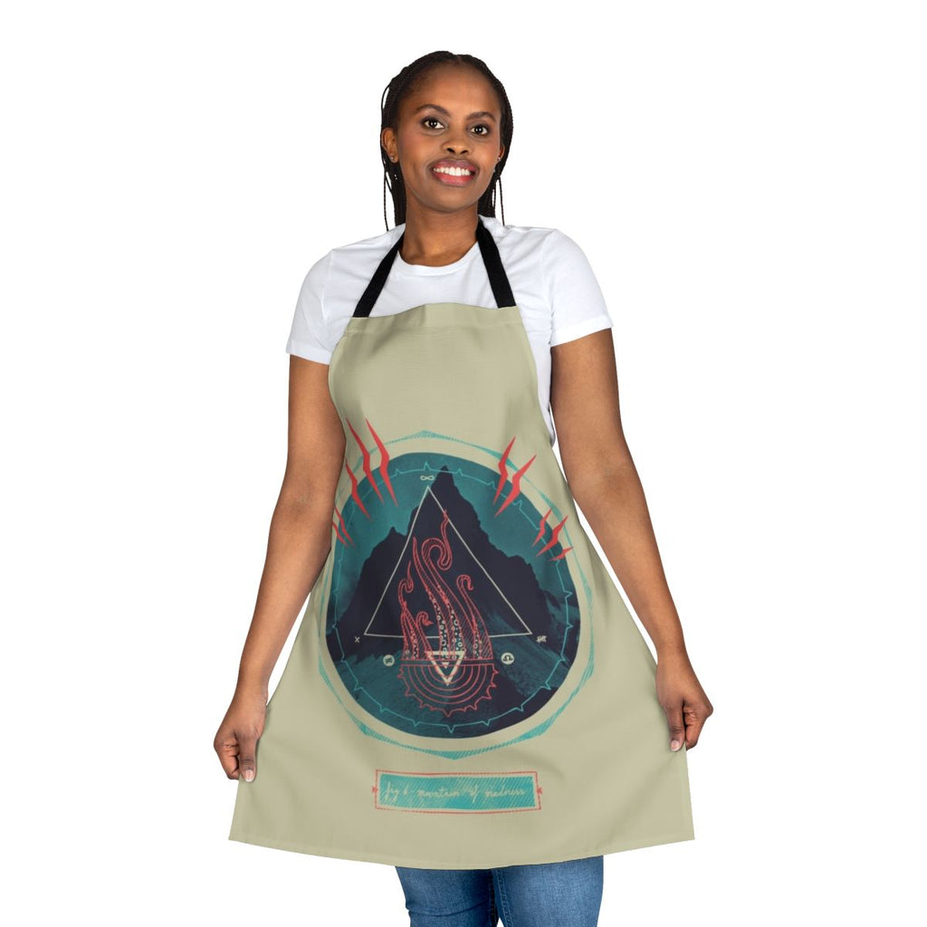 Apron featuring abstract Lovecraftian design with cosmic horror elements