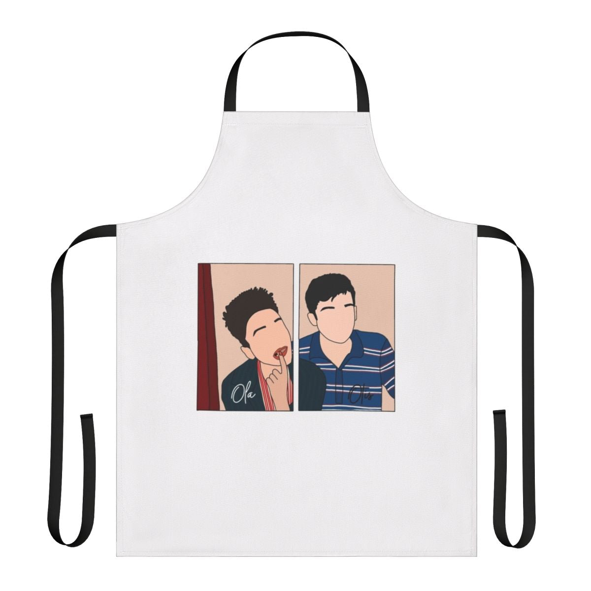 Sex Education themed apron featuring Otis and Maeve