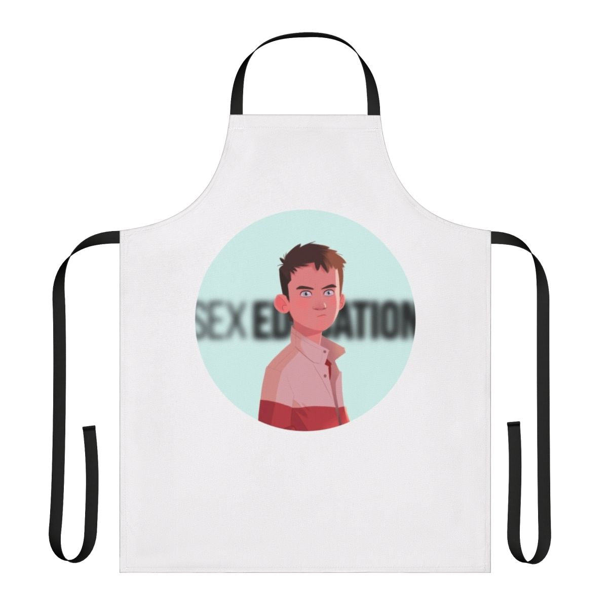 Otis Milburn inspired apron featuring the character from the Netflix series Sex Education