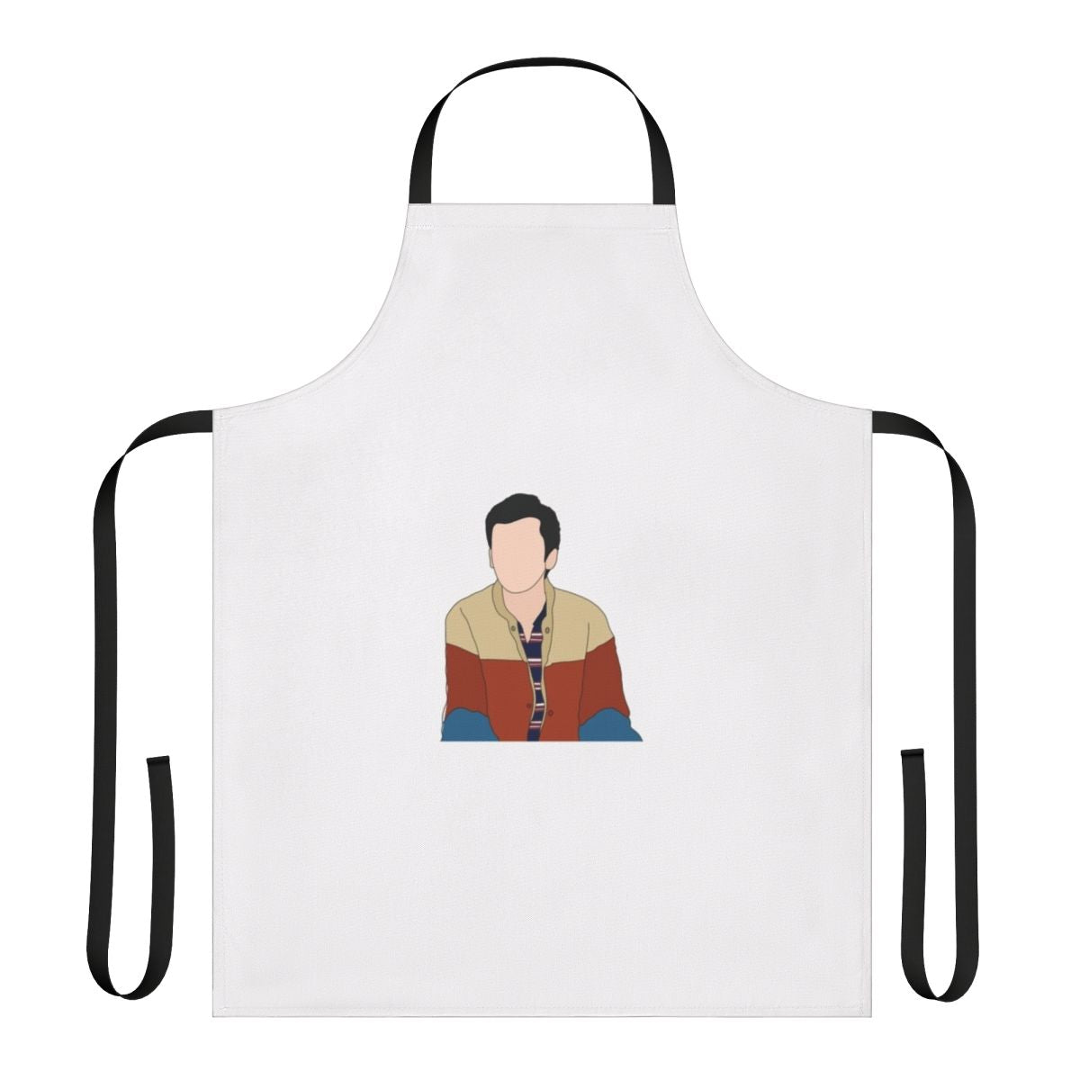 Stylish "Sex Education" inspired apron featuring Otis Milburn and Maeve Wiley