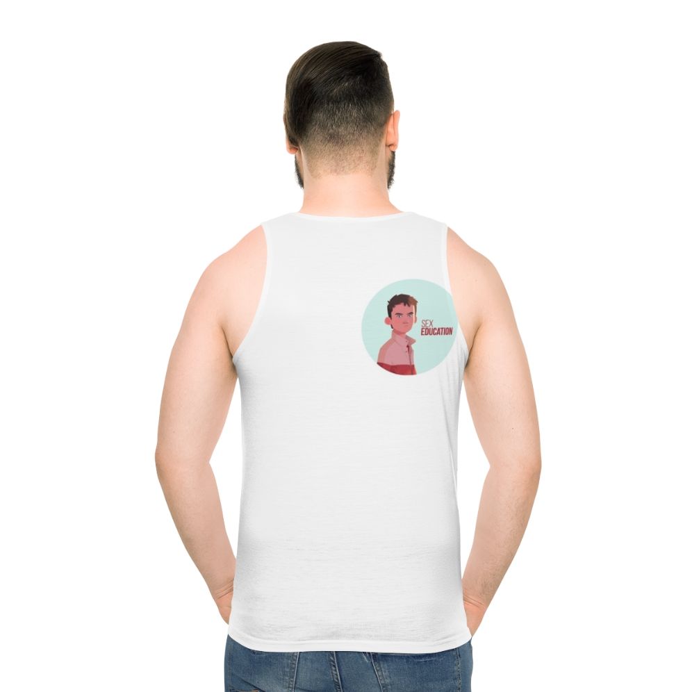Otis Milburn from the Netflix series Sex Education on a unisex tank top