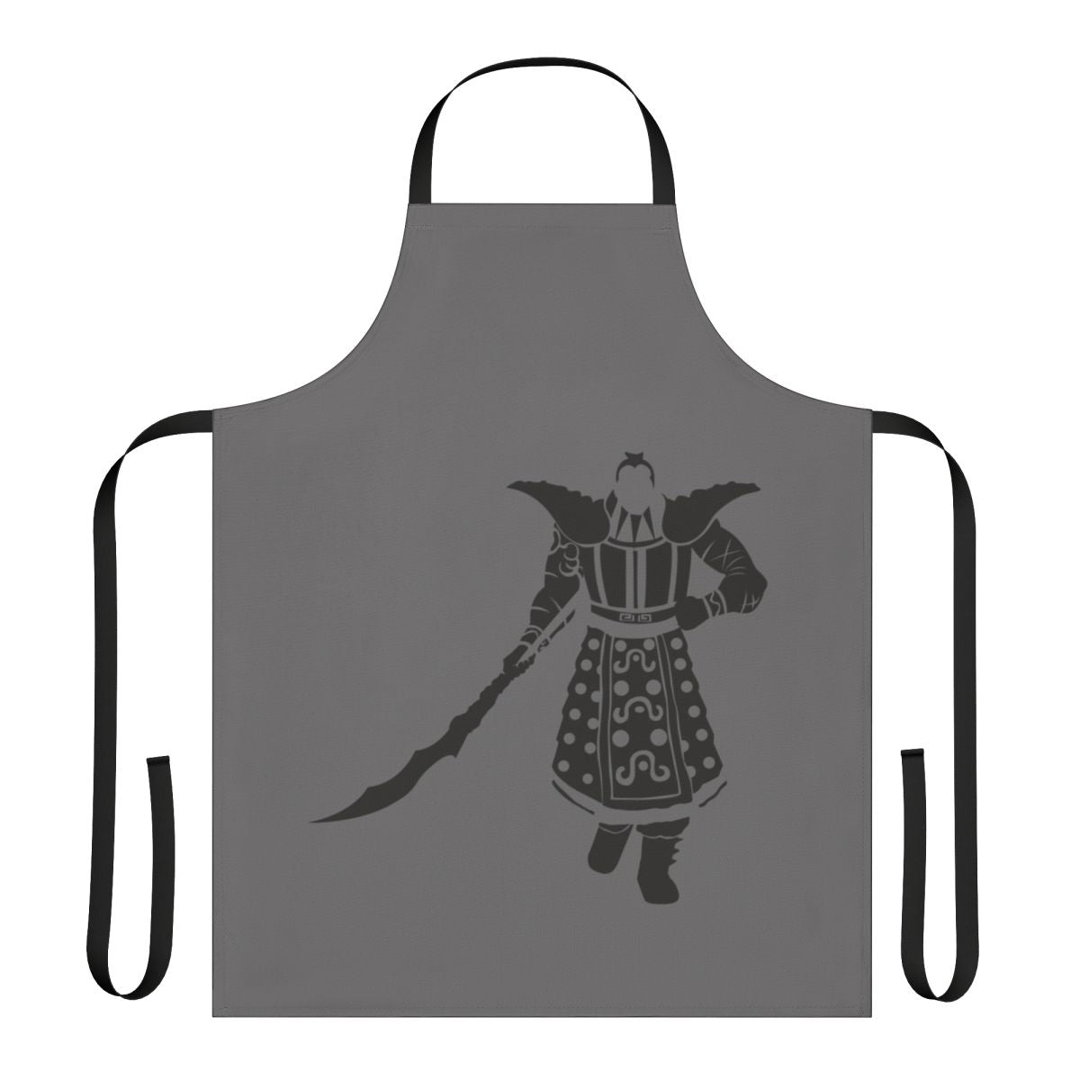 Ou Ki-inspired warrior apron with a minimal Chinese design