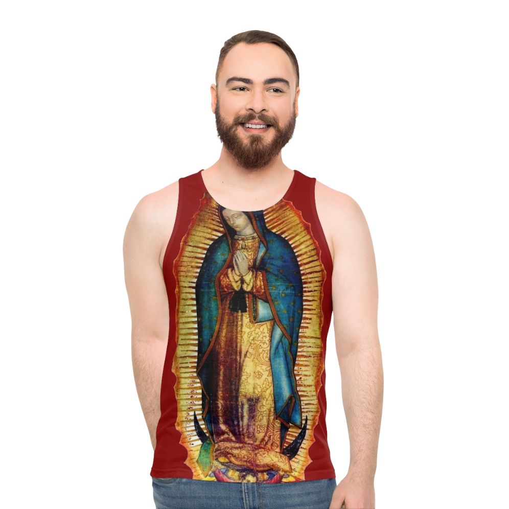 Our Lady of Guadalupe Tilma Replica Unisex Tank Top