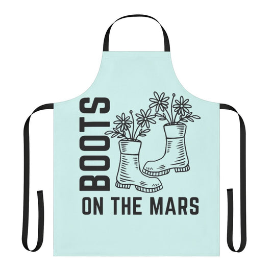 Space Force Themed Apron with Rocket Ship, Boots, and NASA Imagery