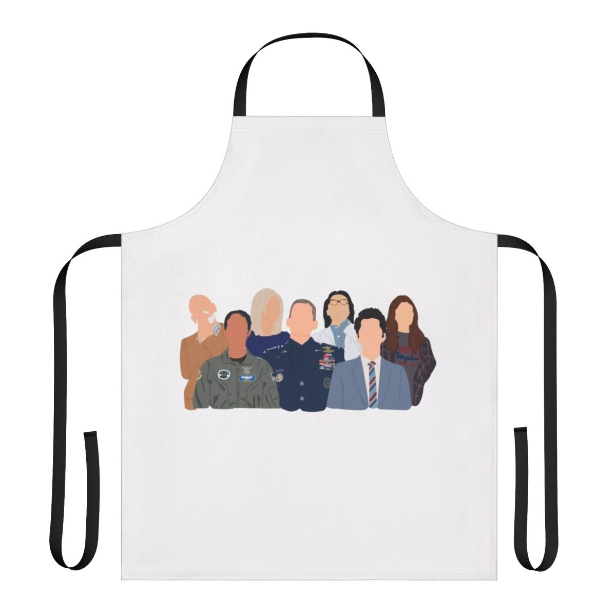Space Force-inspired apron with humorous design for fans of The Office, Netflix, and more