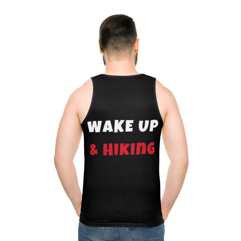 Unisex wake up and hike tank top