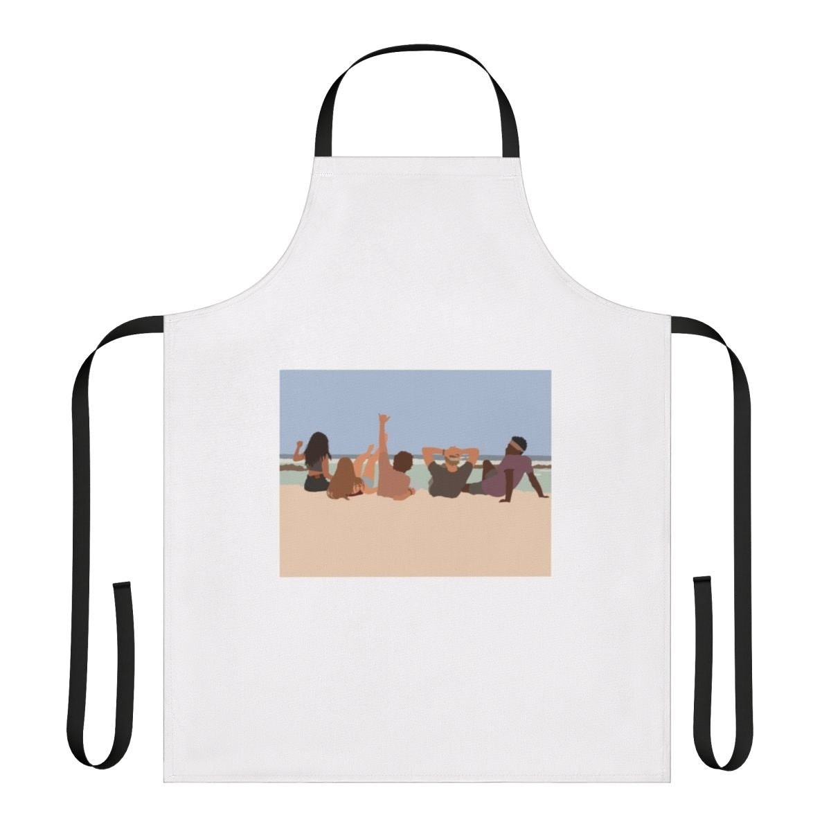 Outer Banks themed apron featuring popular characters and locations from the show