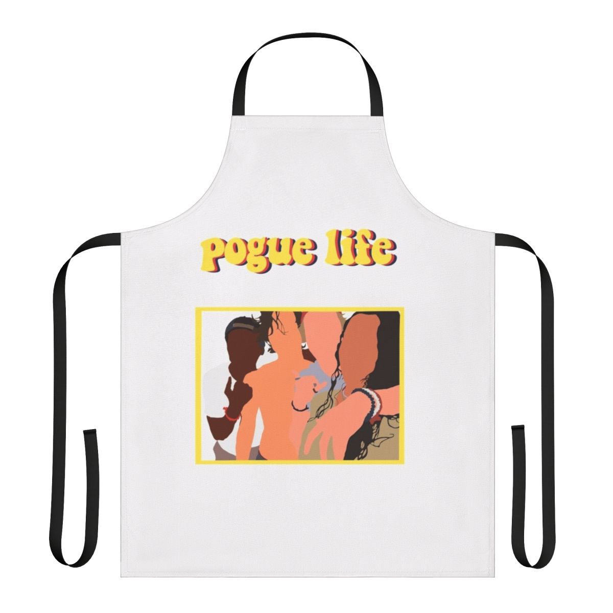 Outer Banks inspired Pogue Life apron with characters from the show