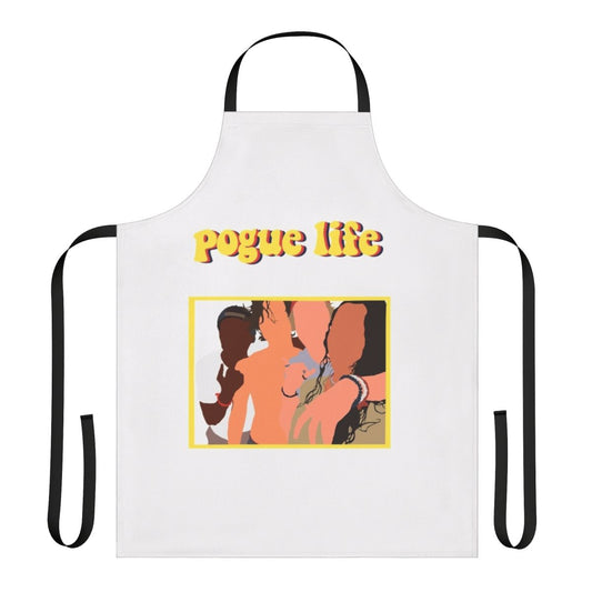 Outer Banks inspired Pogue Life apron with characters from the show