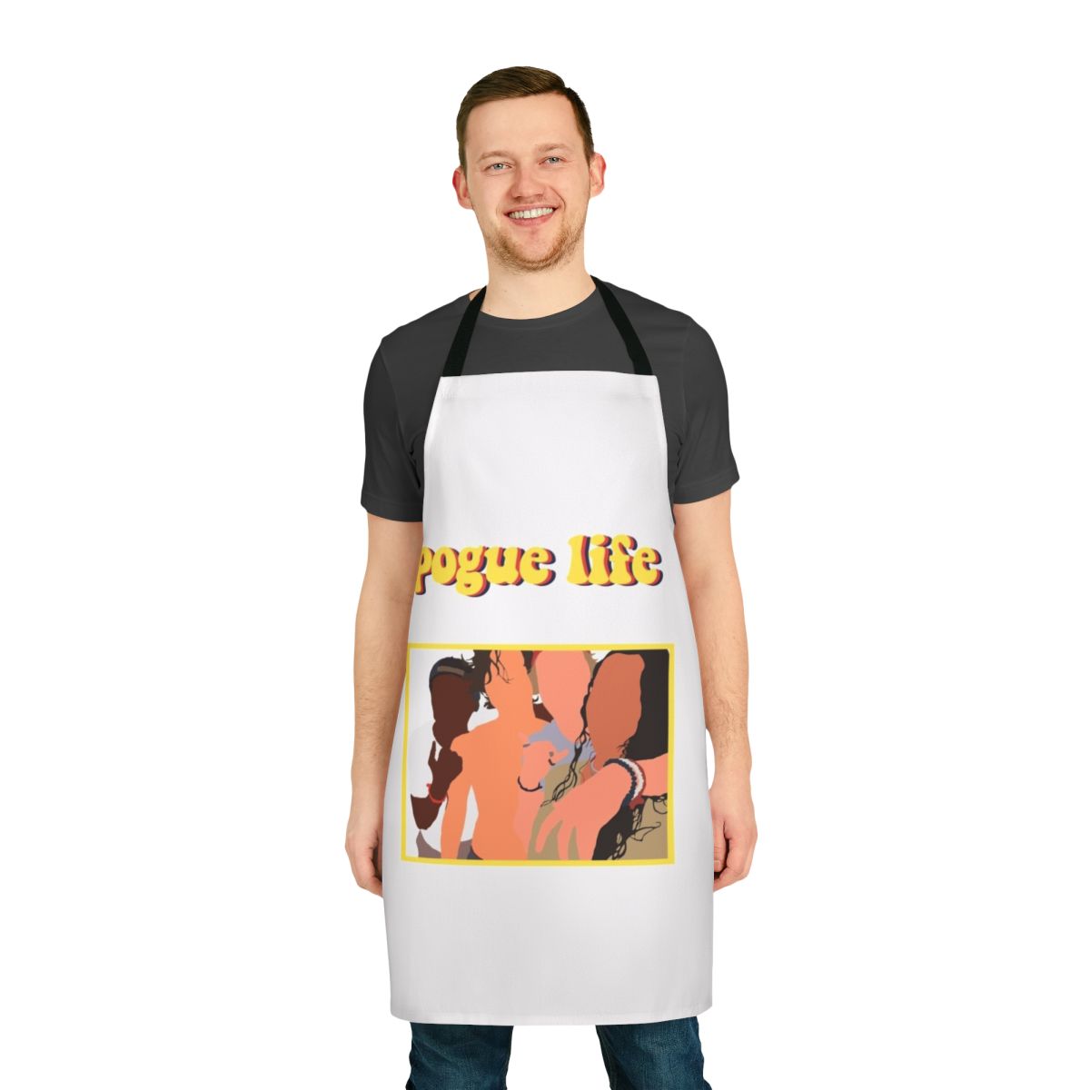 Outer Banks inspired Pogue Life apron with characters from the show