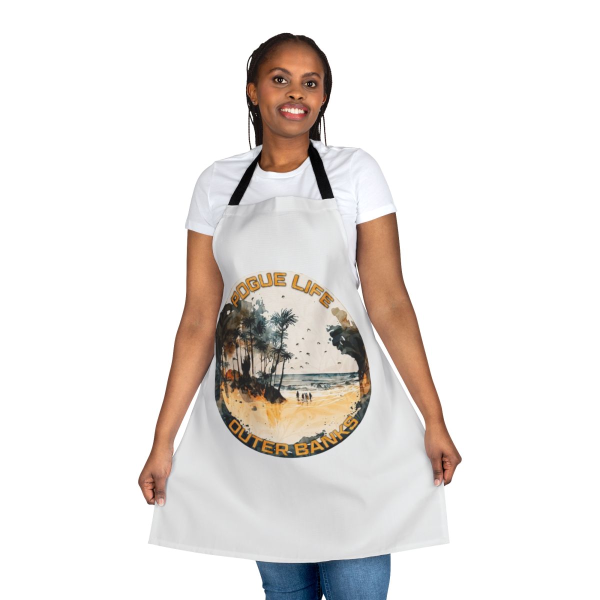 Outer Banks inspired Pogue Life apron with ocean, surf, and aesthetic design