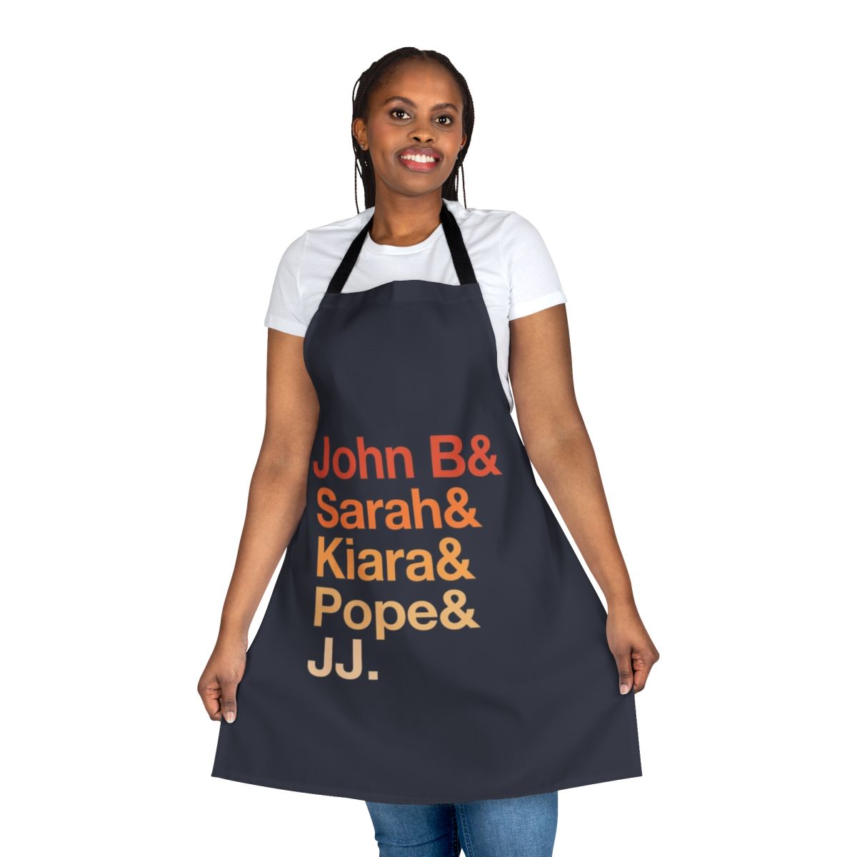Outer Banks-inspired Pogues apron with ocean and beach theme