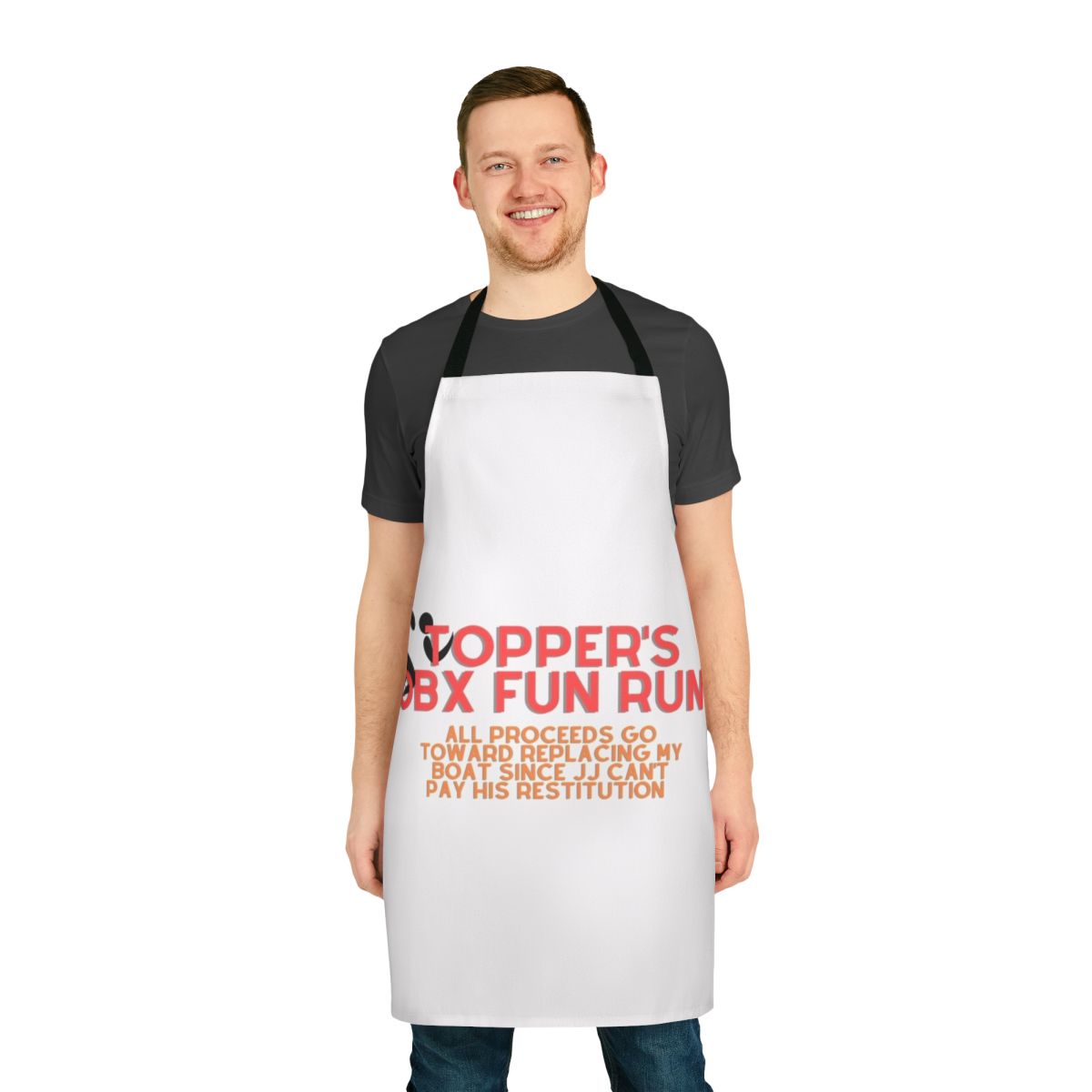 Outer Banks inspired apron with Topper from the Netflix series