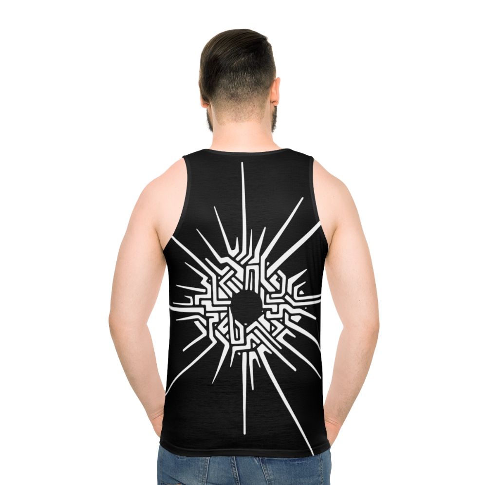 Outer Wilds video game inspired unisex tank top with Eye of the Universe symbol