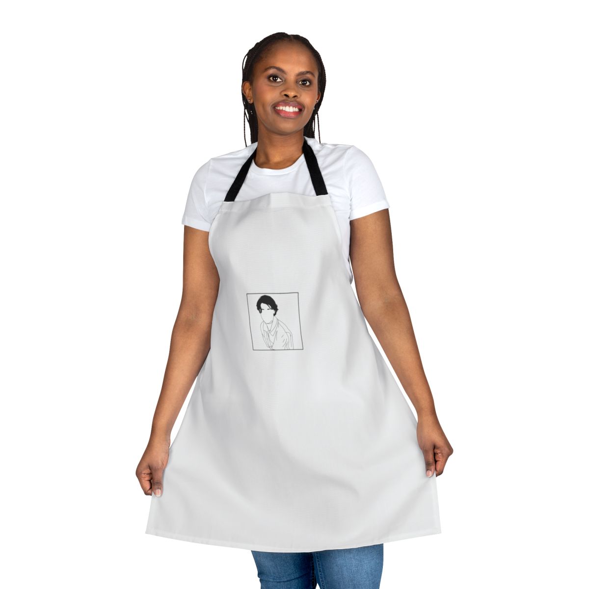 Outline design apron inspired by the Netflix series Young Royals