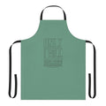 Dune inspired apron featuring an outline design and the quote "Only I Will Remain"