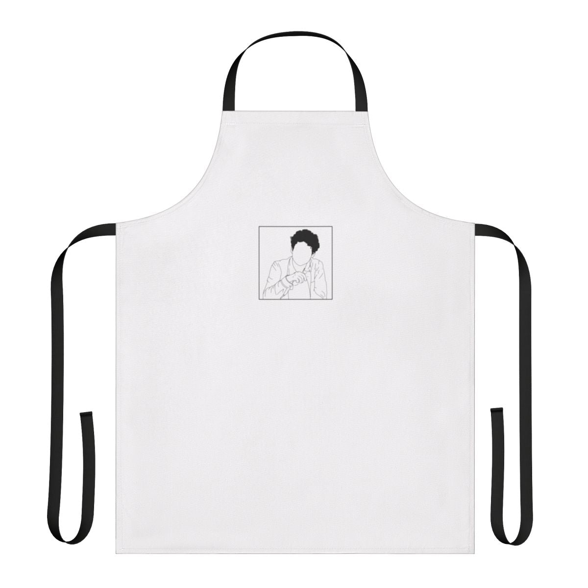 Outline inspired apron featuring Simon from the Netflix series Young Royals