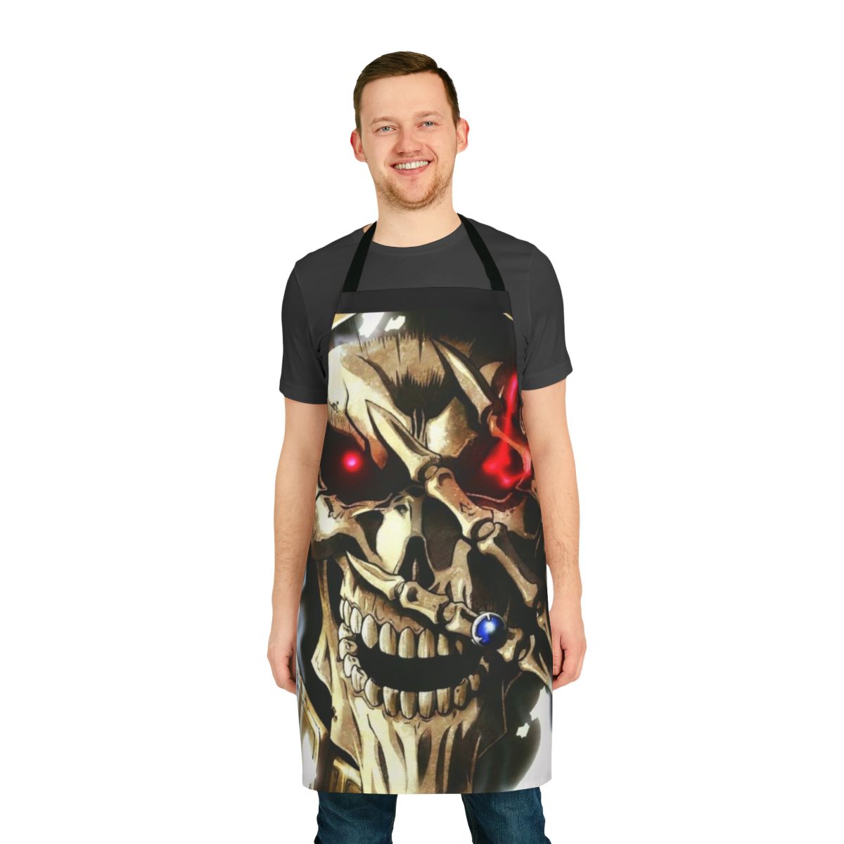 Overlord anime-inspired apron featuring Ainz Ooal Gown