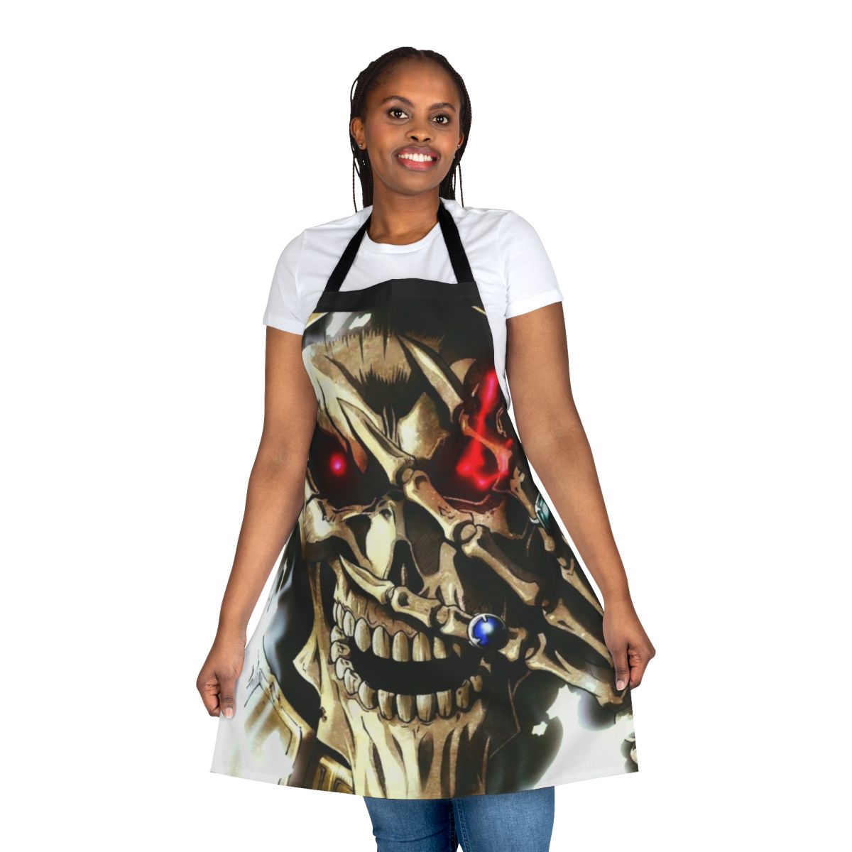 Overlord anime-inspired apron featuring Ainz Ooal Gown