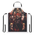 Overlord-inspired Legion apron featuring popular characters Ainz, Albedo, and Momonga