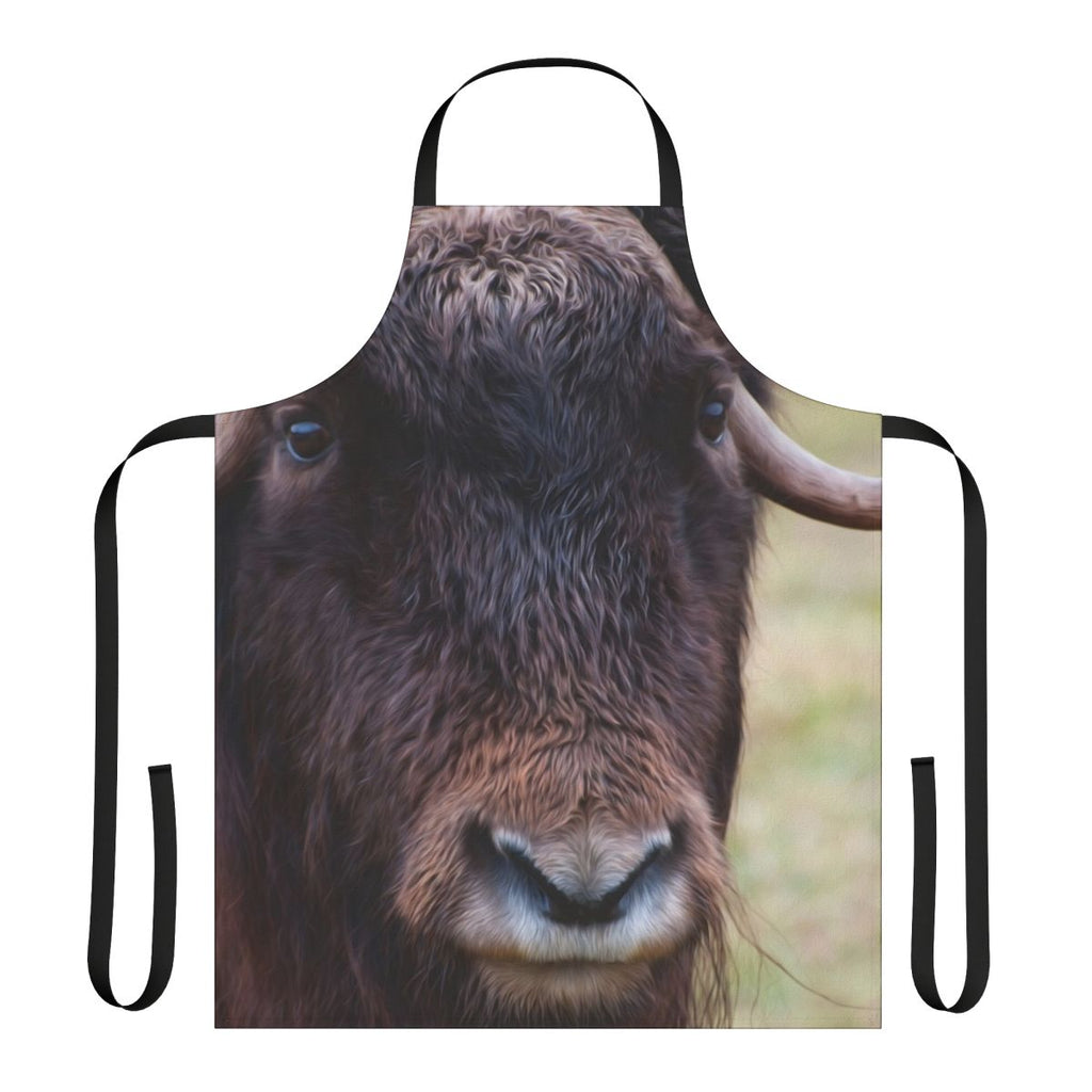 Stylish apron featuring ox-inspired design for outdoor enthusiasts and holiday celebrations