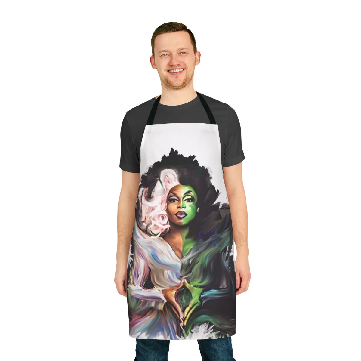 Oz-themed cooking apron featuring Todrick Hall's "Straight Outta Oz" design