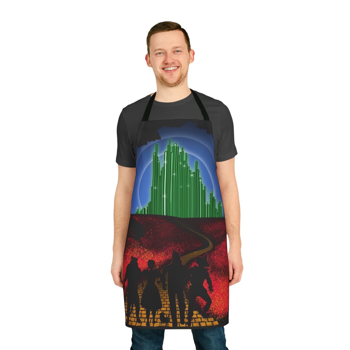 Yellow Brick Road Apron with Wizard of Oz Inspired Design