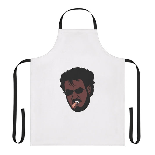 Padayappa inspired cooking apron with vibrant South Indian cultural design