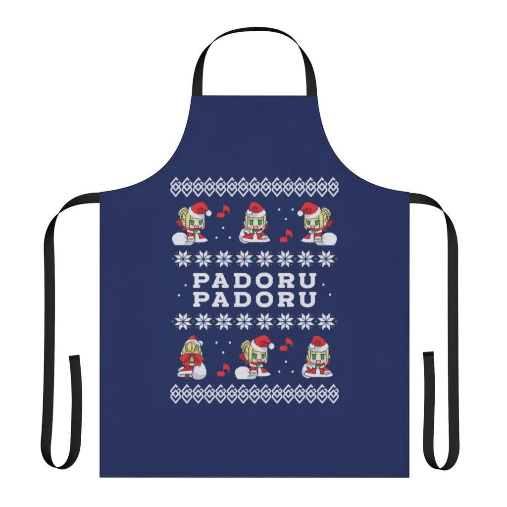 Padoru-themed anime-style apron with Fate/Grand Order characters Saber Nero and Claudius