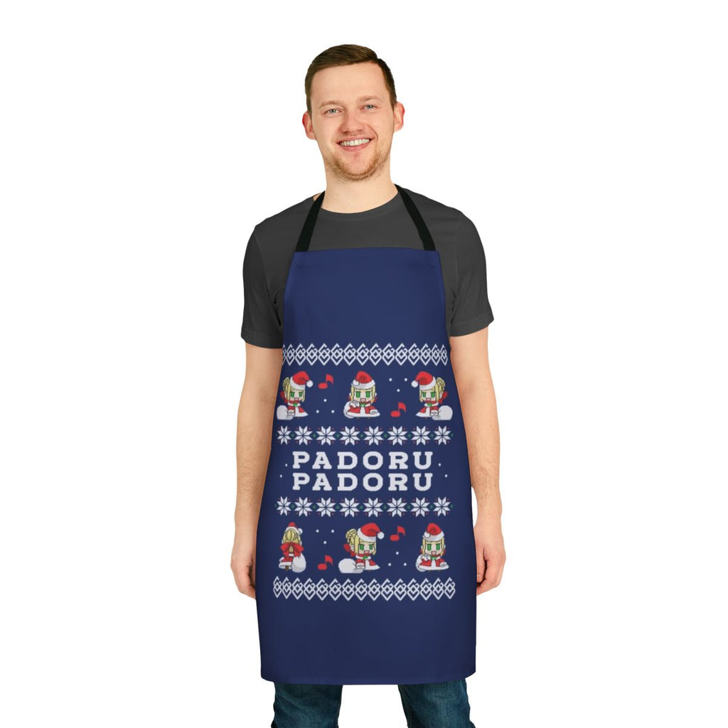 Padoru-themed anime-style apron with Fate/Grand Order characters Saber Nero and Claudius