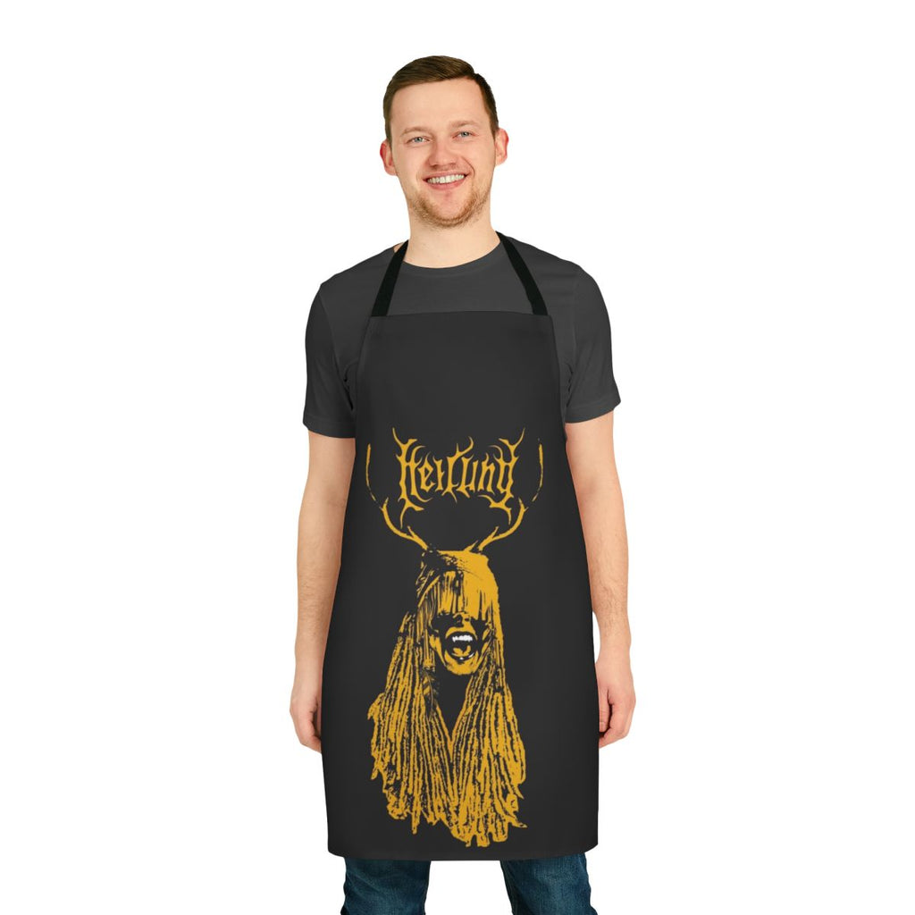 Pagan music-inspired apron with Heilung-style design