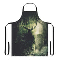 Pagan-inspired apron with woodland and green man motifs