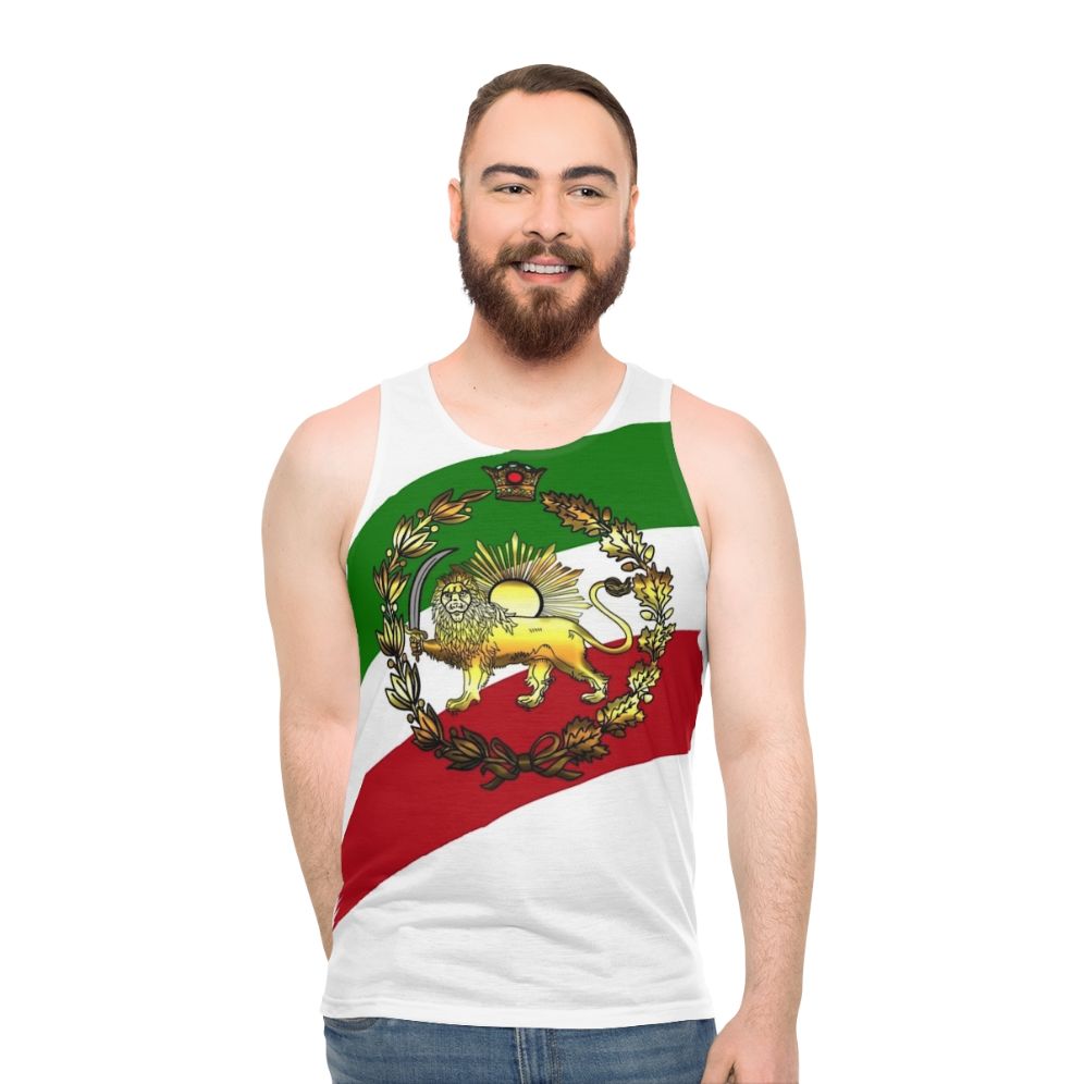 Pahlavi Dynasty Iranian Flag Unisex Tank Top