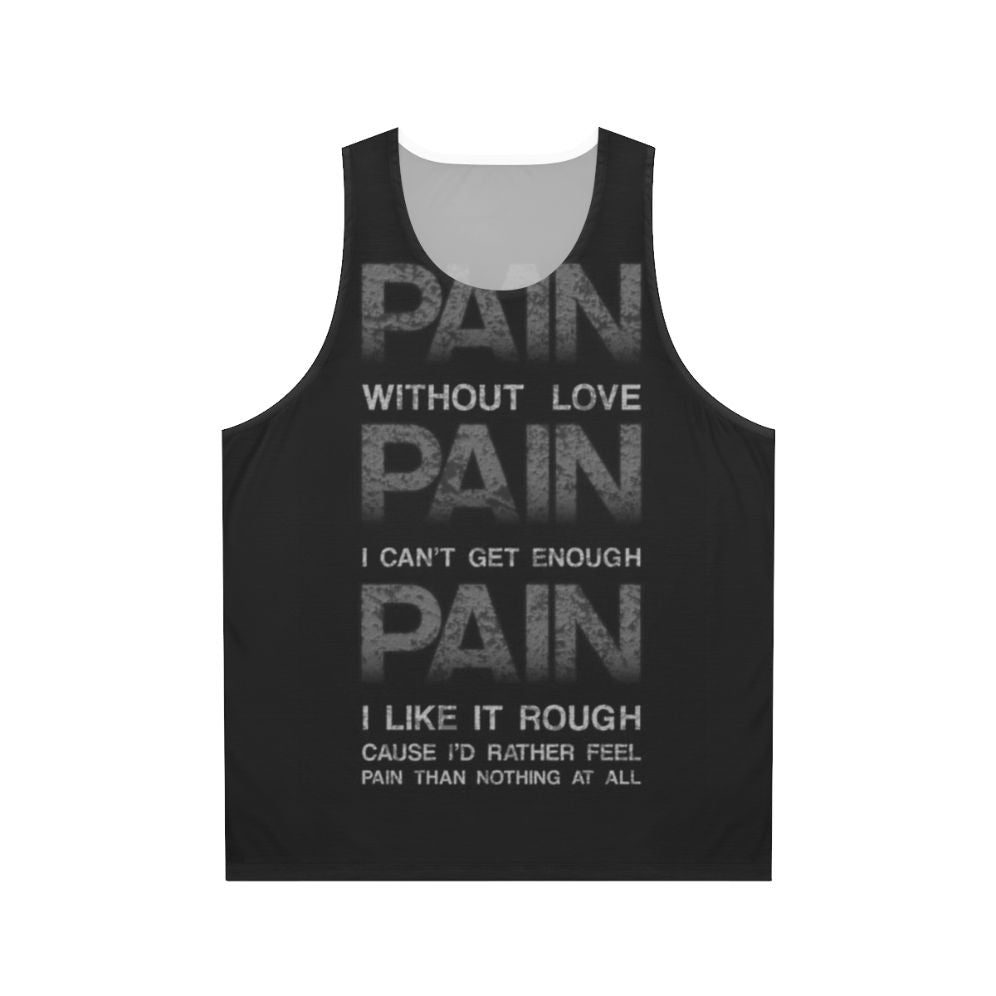 Pain Unisex Tank Top, Three Days Grace Inspired Metal Music Apparel