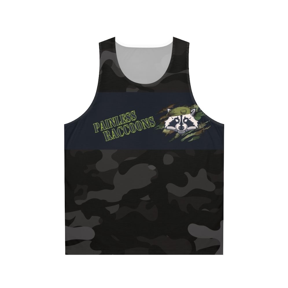 Painless Raccoon Running Unisex Tank Top