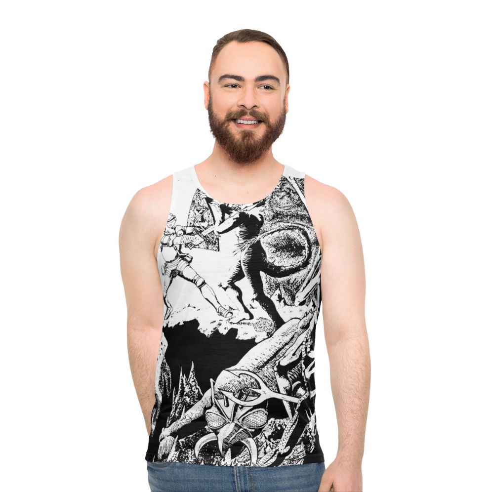 Paladin in Hell Unisex Fantasy Tank Top
