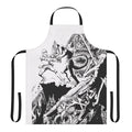 Paladin's Mystical Apron - Dungeons & Dragons-inspired black and white fantasy apron