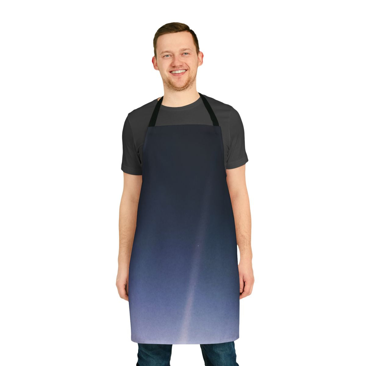 Pale Blue Dot-Inspired Apron with Voyager 1 Space Exploration Infographic Design