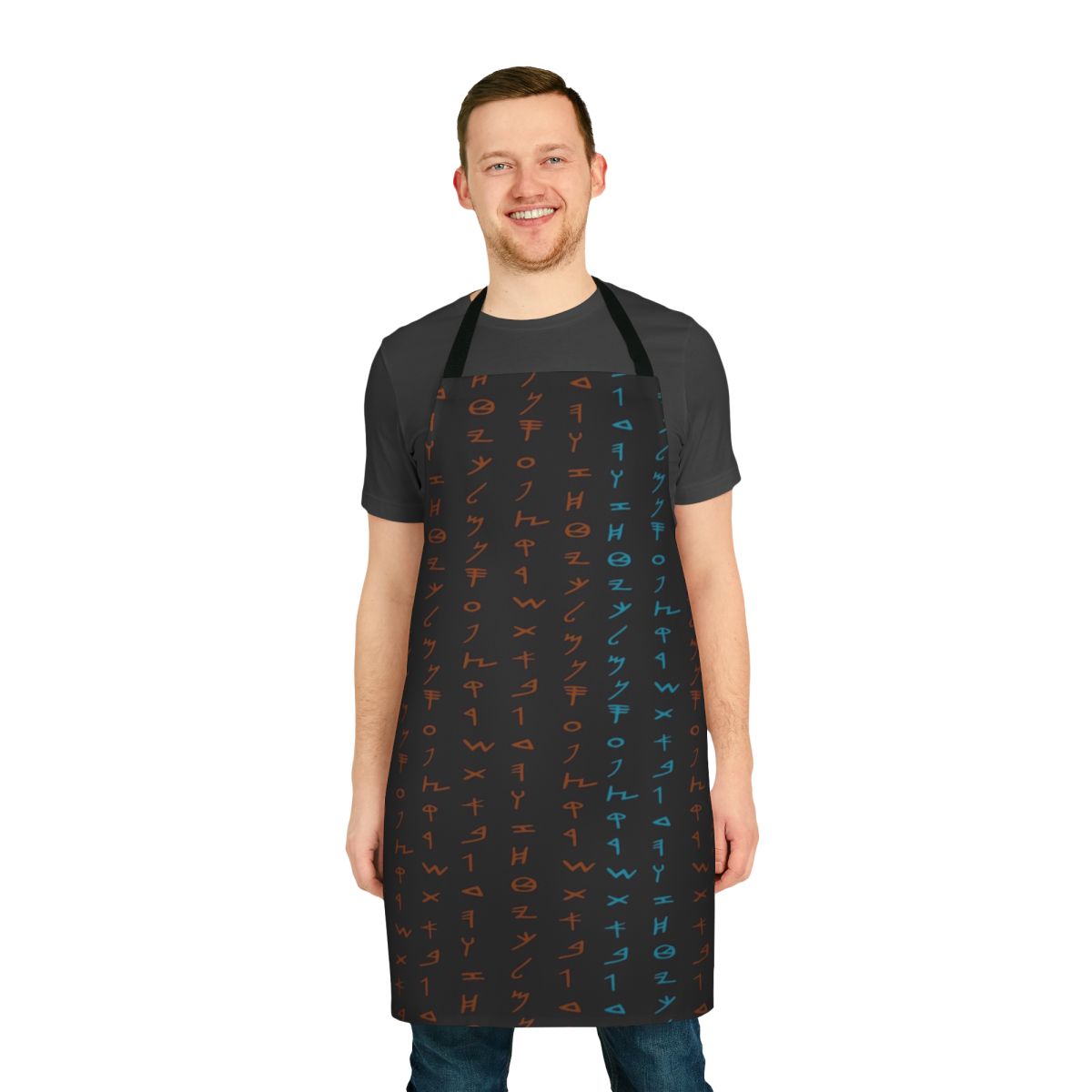 Paleo Hebrew inspired apron with tribal and ancient Israelite design