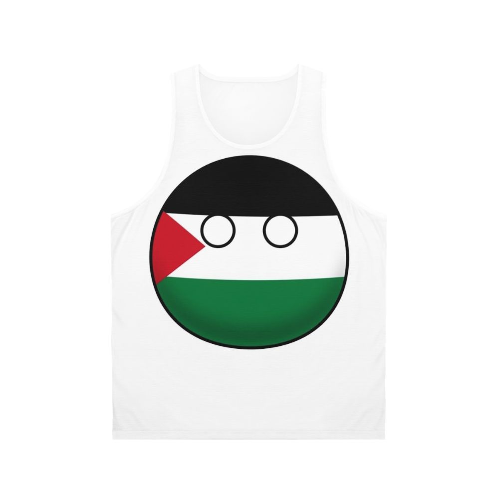 palestine countryball unisex tank top