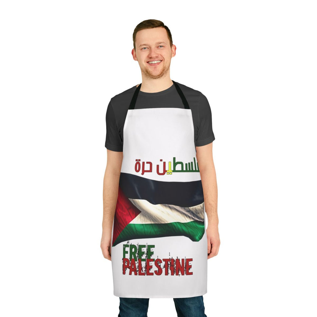 Palestinian solidarity apron with flag design