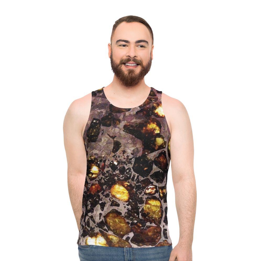 Pallasite Meteorite Space Rocks Unisex Tank Top
