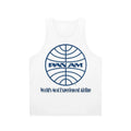 Unisex tank top featuring vintage Pan Am airline logo