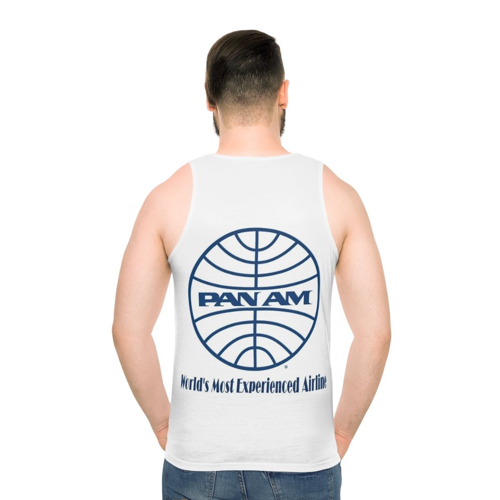 Unisex tank top featuring vintage Pan Am airline logo