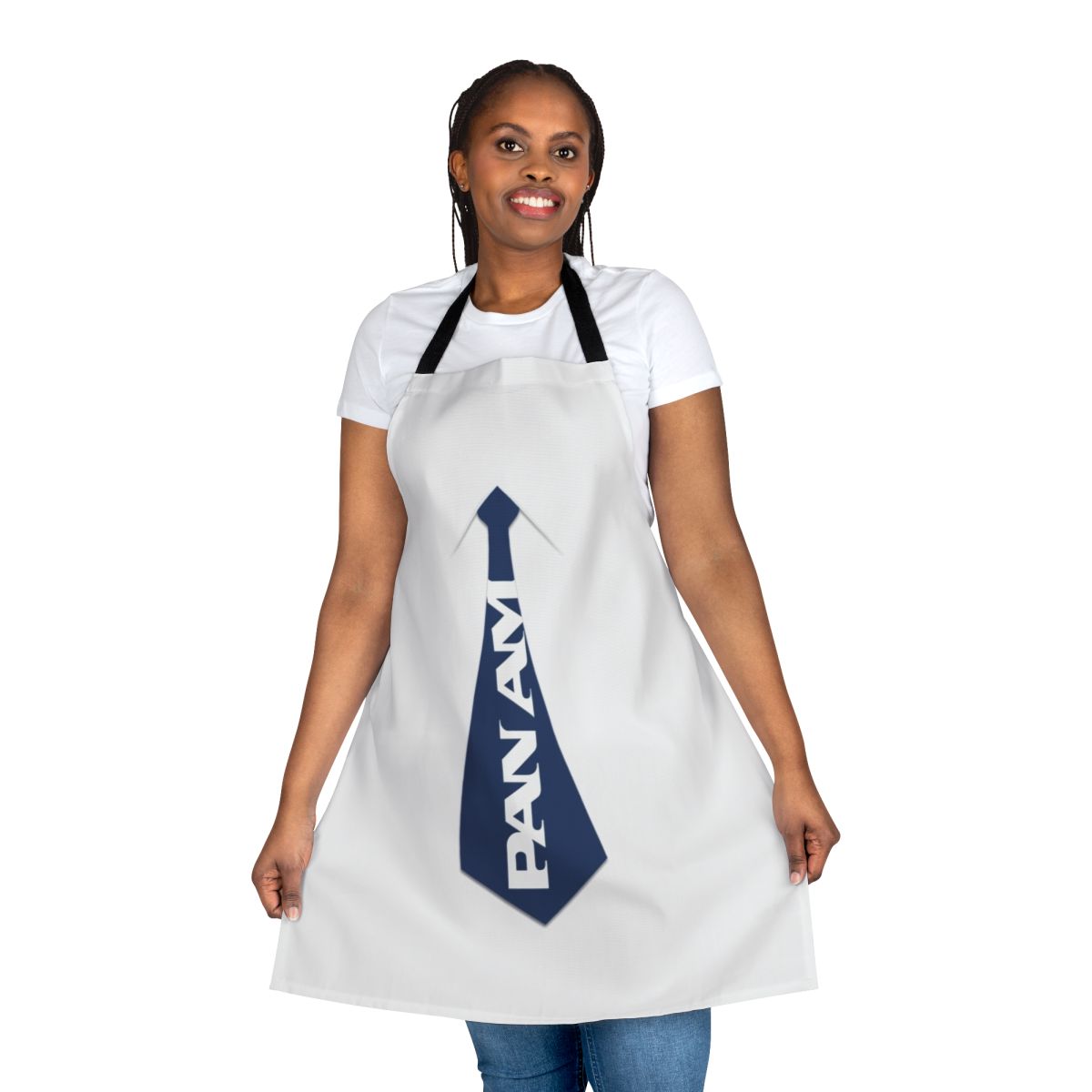 Pan Am inspired retro airline necktie apron