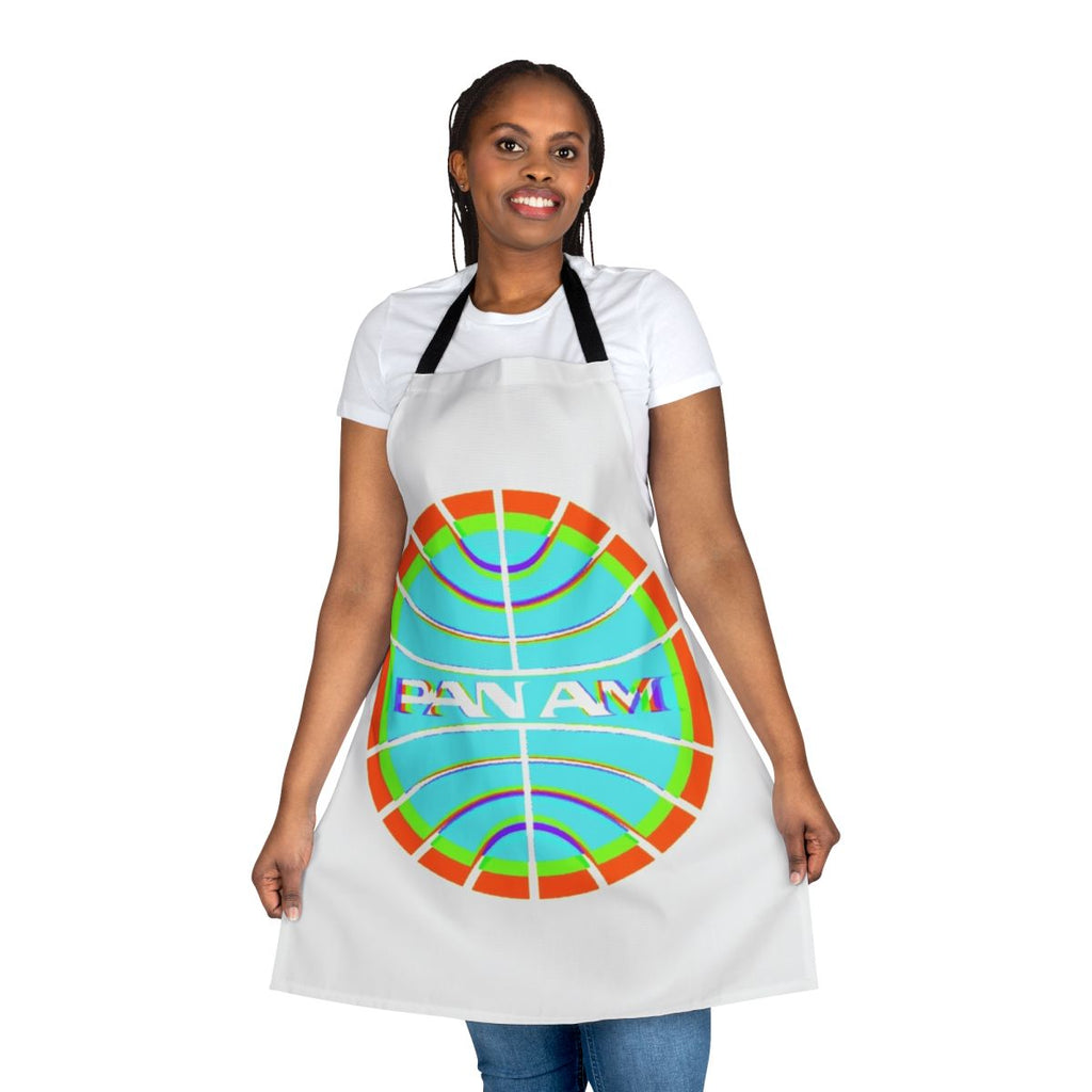 Pan Am Inspired Reworked Logo Apron - Aviation-Themed Apron with Vintage Airline Design