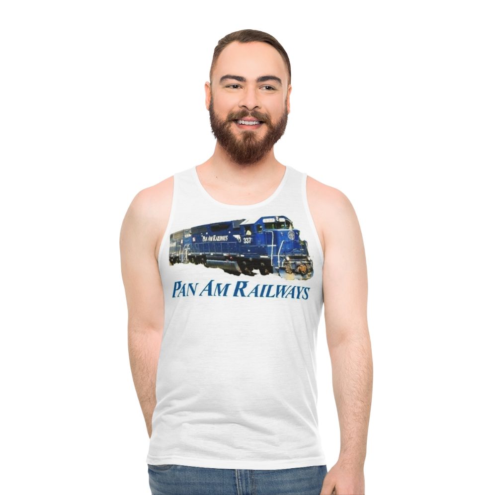 Pan Am Railway Train Conductor Unisex Tank Top